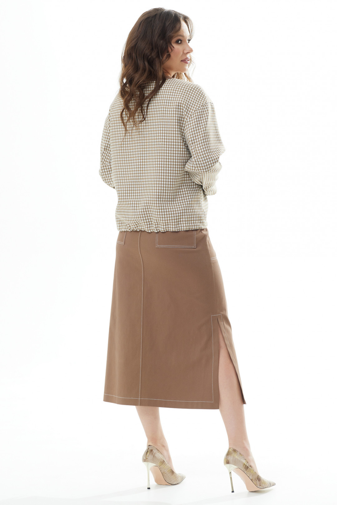 Костюм Магия Моды 2296 светло- коричневый - фото 3